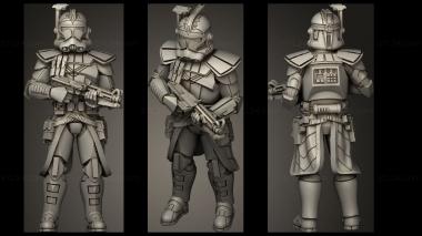 Military figurines Duo ARC Fives 3d model