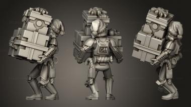 Military figurines Christmas Stormtrooper 3d model
