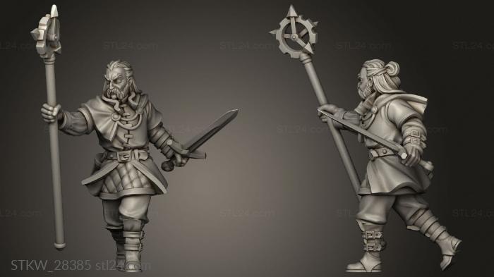 Military figurines (CHRONOMANCER DEC, STKW_28385) 3D models for cnc