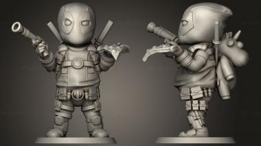 Military figurines Chubby Deadpool 3d model