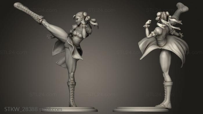 Military figurines (Chun Azerama, STKW_28388) 3D models for cnc