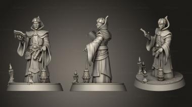 Military figurines churchman 3d model