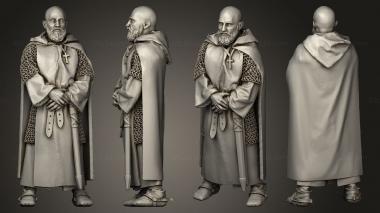 Military figurines Cid Battle Council Jeronimo Planning 3d model