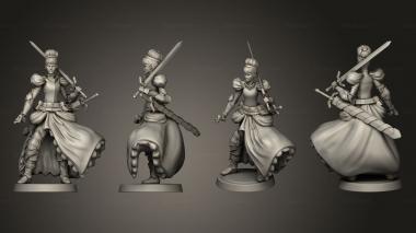 Military figurines Cinderella Warrior 3d model