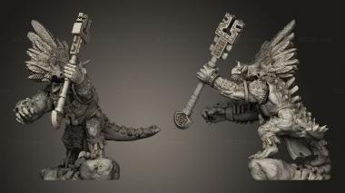 Military figurines Cipactli Hero Horizontal 3d model