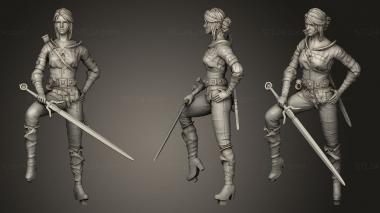 Military figurines Ciri 3d model