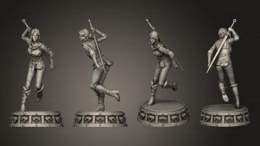 Military figurines Ciri The Witcher 3d model