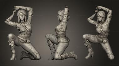 Military figurines Ciri The Witcher sfw 3d model