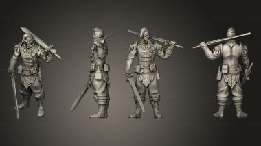 Military figurines Artificer pose 01 3d model