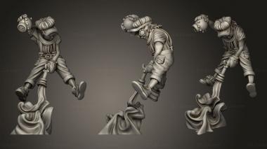 Military figurines Citizens Boy 3d model