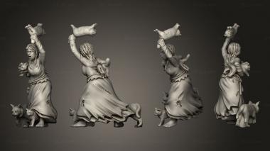Military figurines citizens the old world AX 3d model