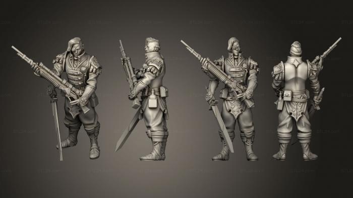 Military figurines (Artificer pose 02, STKW_2843) 3D models for cnc