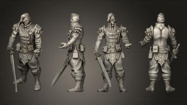 Military figurines Artificer pose 03 3d model