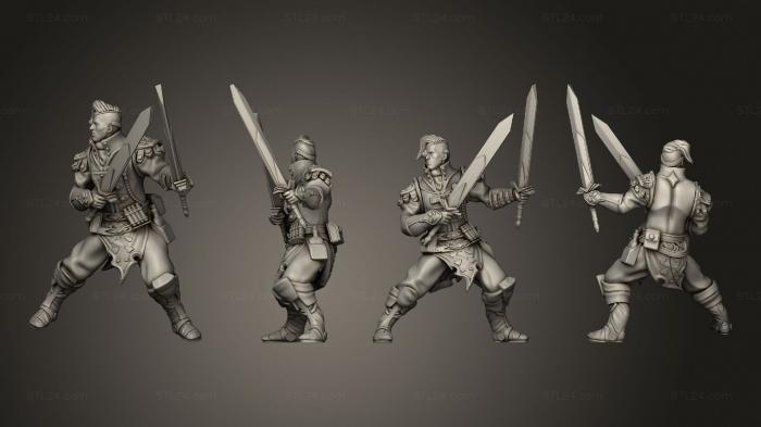 Military figurines (Artificer pose 04, STKW_2845) 3D models for cnc