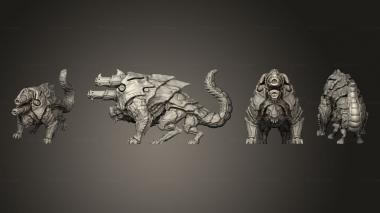 Military figurines Artillery 1 Twin Cannons 3d model