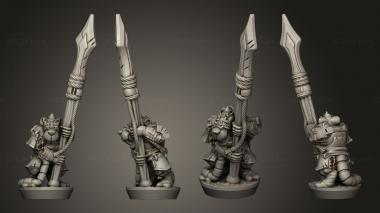 Military figurines spear 3d model