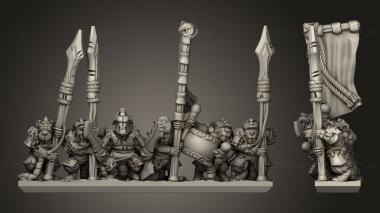 Military figurines Claw Guard strips spear hero 3d model