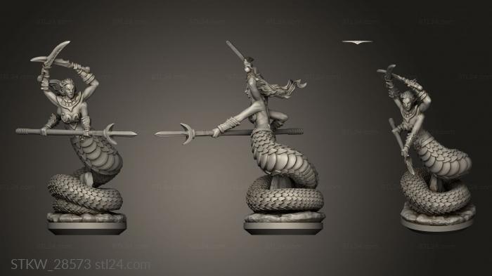 Military figurines (Clay Nagas Naga, STKW_28573) 3D models for cnc