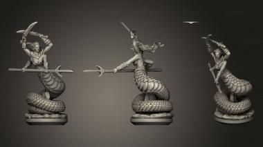Military figurines Clay Nagas Naga 3d model