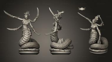 Military figurines Clay Nagas Naga 3d model
