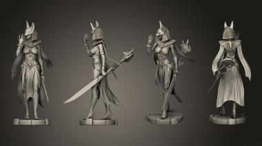 Military figurines Cleopatra back dress 3d model