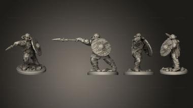 Military figurines Asgard Rising 04 3d model