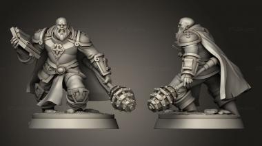 Military figurines cleric male 3d model