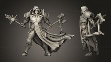 Military figurines Cleric 3d model