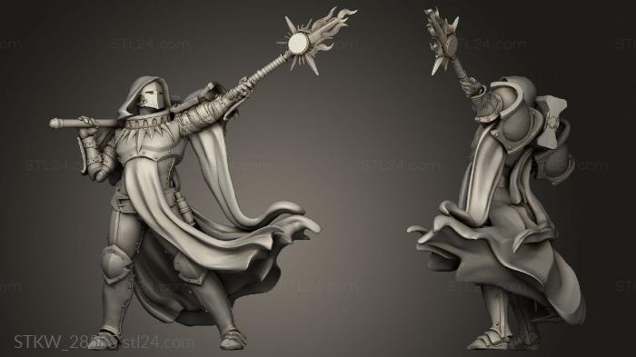 Military figurines (Cleric, STKW_28585) 3D models for cnc