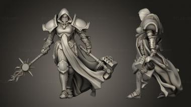 Military figurines Cleric 3d model