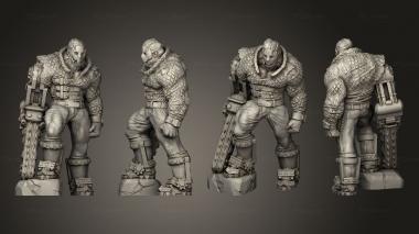 Military figurines Clockwork Chainsaw Murderer 3d model