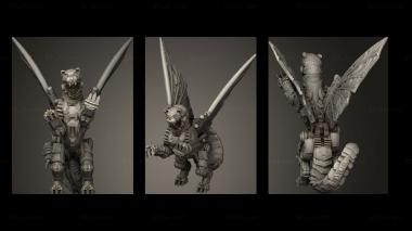 Military figurines Clockwork Manticore 3d model