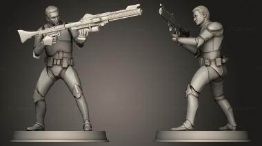 Military figurines Clone Trooper Figurines Defenders 3d model