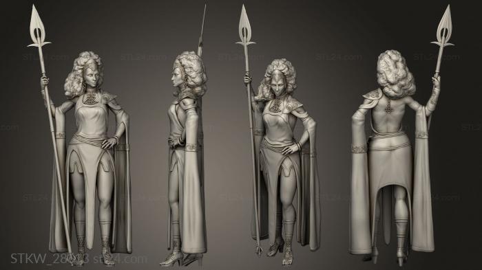 Military figurines (Cloud Giant Tabletop Female, STKW_28613) 3D models for cnc