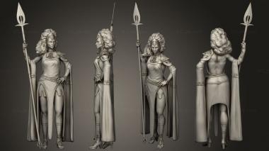 Military figurines Cloud Giant Tabletop Female 3d model