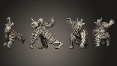 Military figurines Asian Adventures 12 Oni Miniature Set 3d model