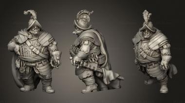 Military figurines Conquistador Captain 3d model