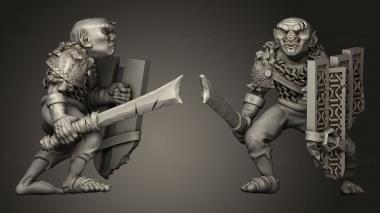 Military figurines Core Goblin Fighter 3d model