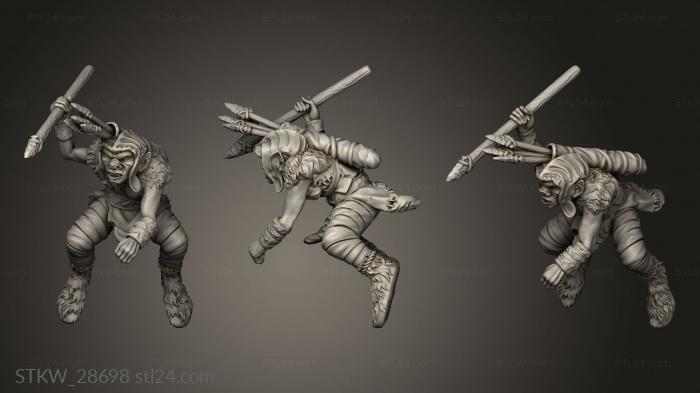 Military figurines (Core Goblin Rider, STKW_28698) 3D models for cnc