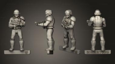 Military figurines Corp Sec ESP 3d model