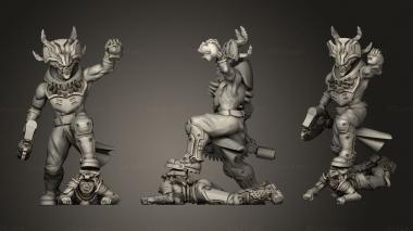 Military figurines corpose 3d model