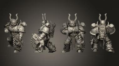 Military figurines Warrior 3d model