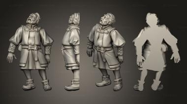 Military figurines corpses corpse 3d model