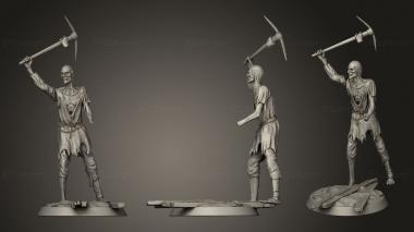 Military figurines Corrupt Villager Pickaxe Mutant 3d model