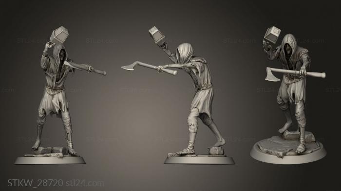 Military figurines (Corrupt Villagers Point Villager Mutant, STKW_28720) 3D models for cnc