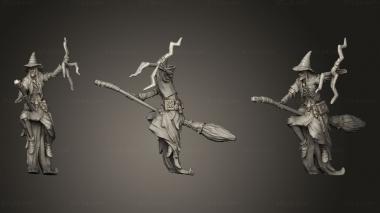 Military figurines Corrupted Forest Green Hag Flying 3d model