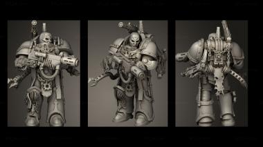 Military figurines Corrupted imperials Warpsmith 3d model