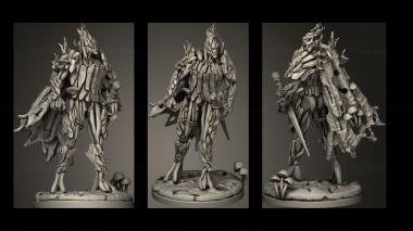 Military figurines Corrupted Wood Tree Knight 3d model