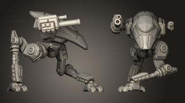Military figurines Corvid crouch 3d model