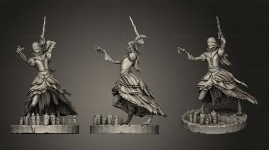 Military figurines Courtier 3d model